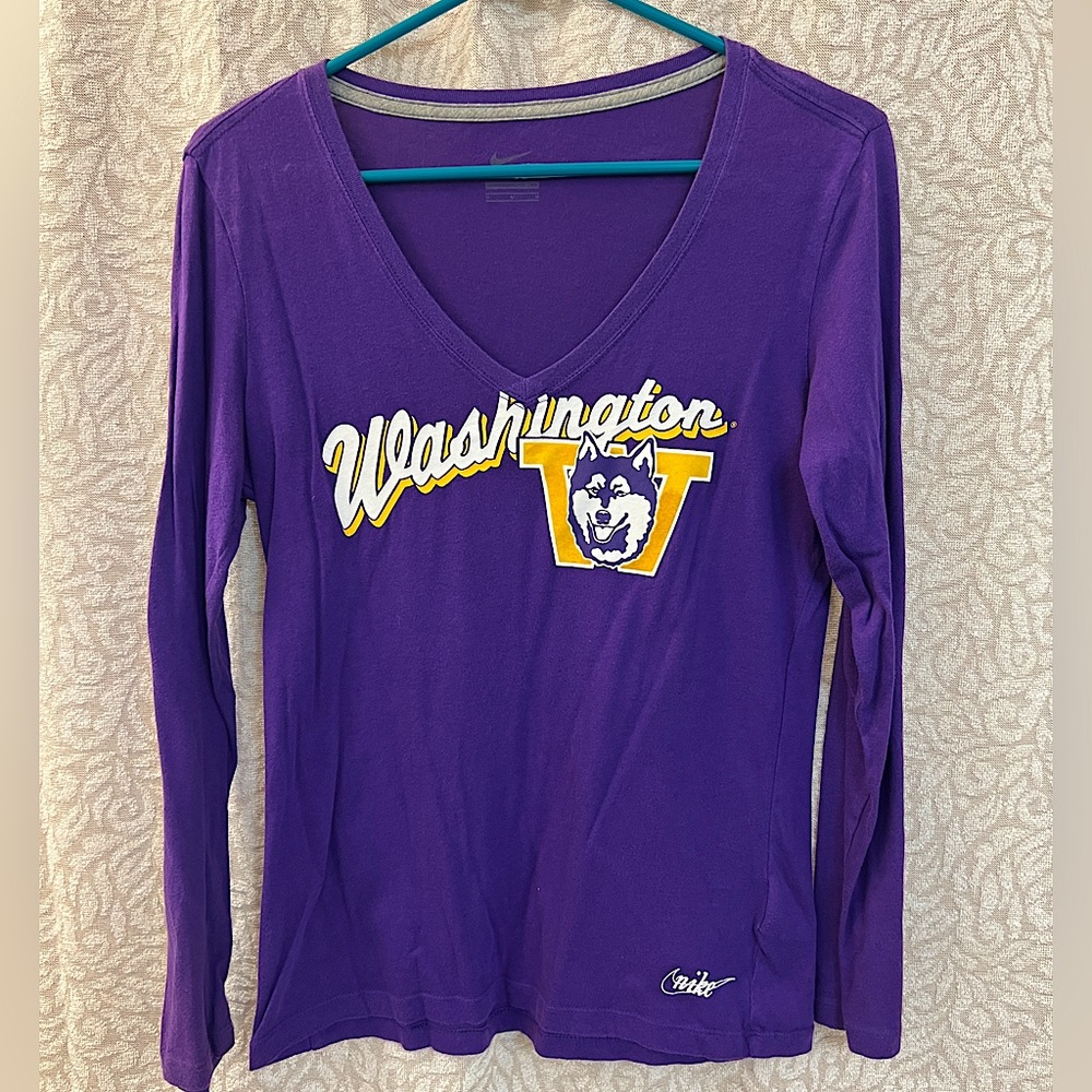 Nike University of Washington Huskies Purple Long Sleeve